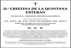 Cristina de la Quintana
